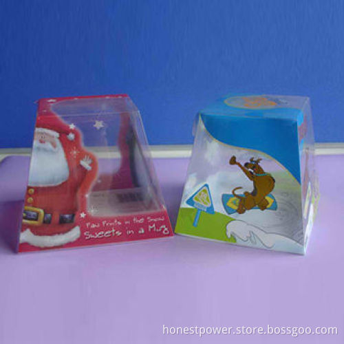 Transparent Plastic Gift Box with Offset Printing, Customized Sizes/Logos are Accepted